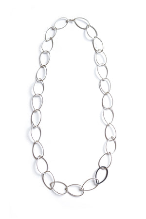 Ellen necklace - silver with steel accent