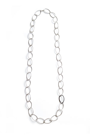 Alice necklace - silver with steel accent