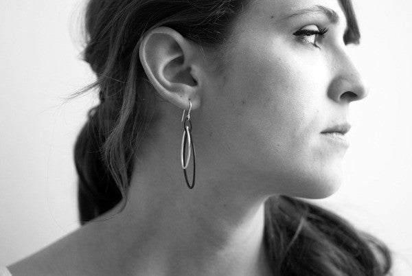 Nellie earrings in Deep Ocean and Azure Blue - sample sale