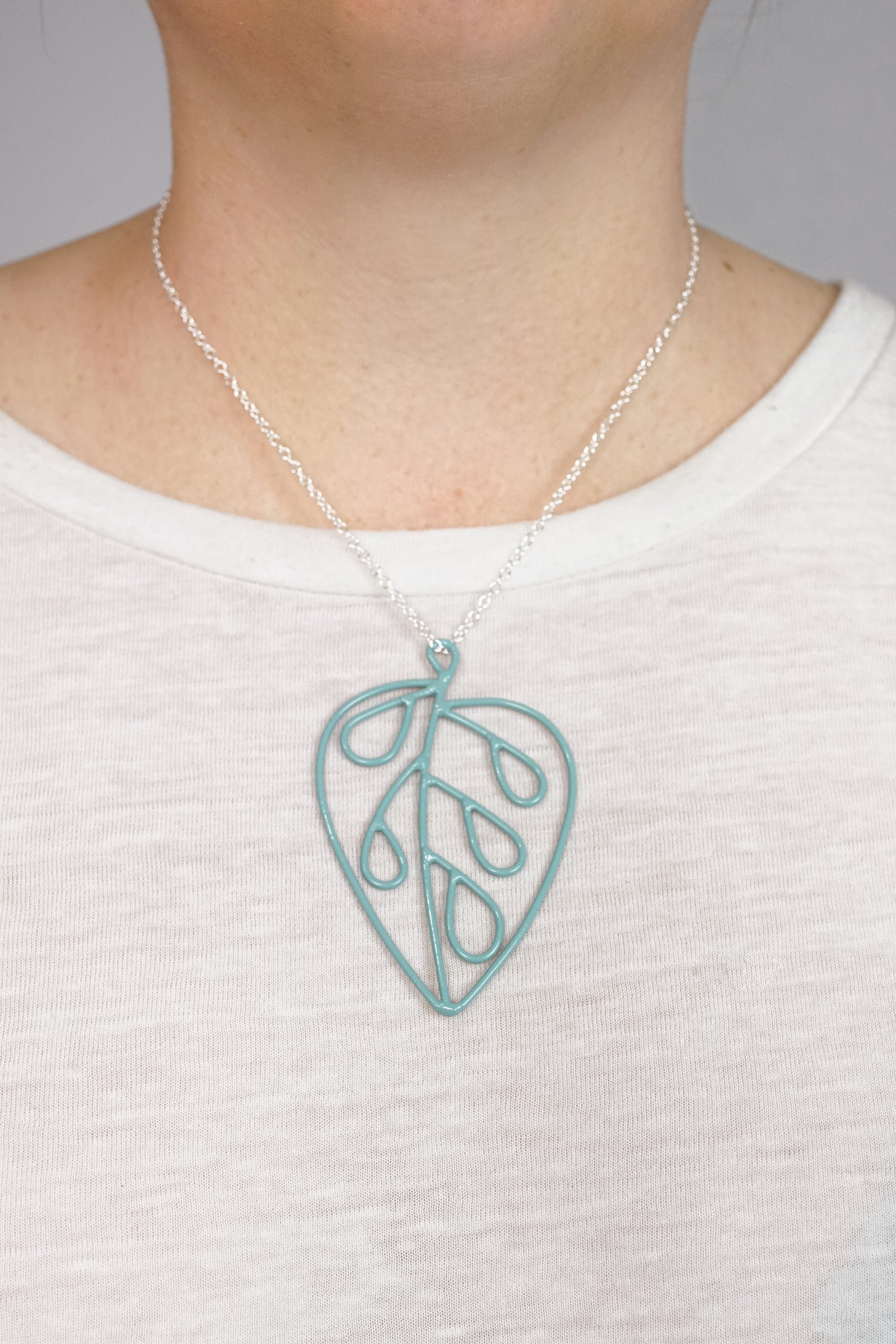 Ada Pendant in Faded Teal