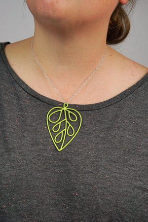 Ada Pendant in Neon Chartreuse