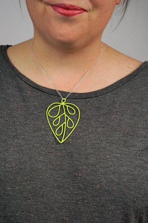 Ada Pendant in Neon Chartreuse