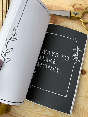 I am an artist & I make money notebook