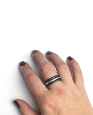 silver stacking ring