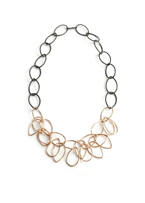 Ayanna necklace in steel and silver