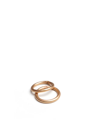 bronze stacking midi ring (set of two)