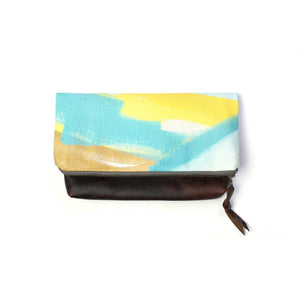 Corsica foldover clutch