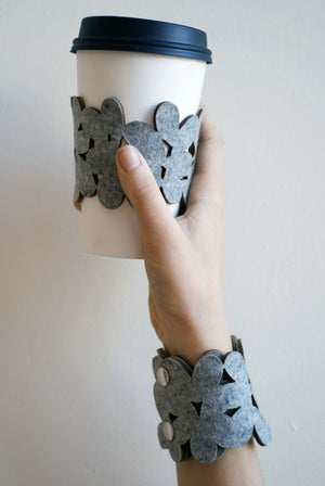 cozy/cuff SNAP - light grey