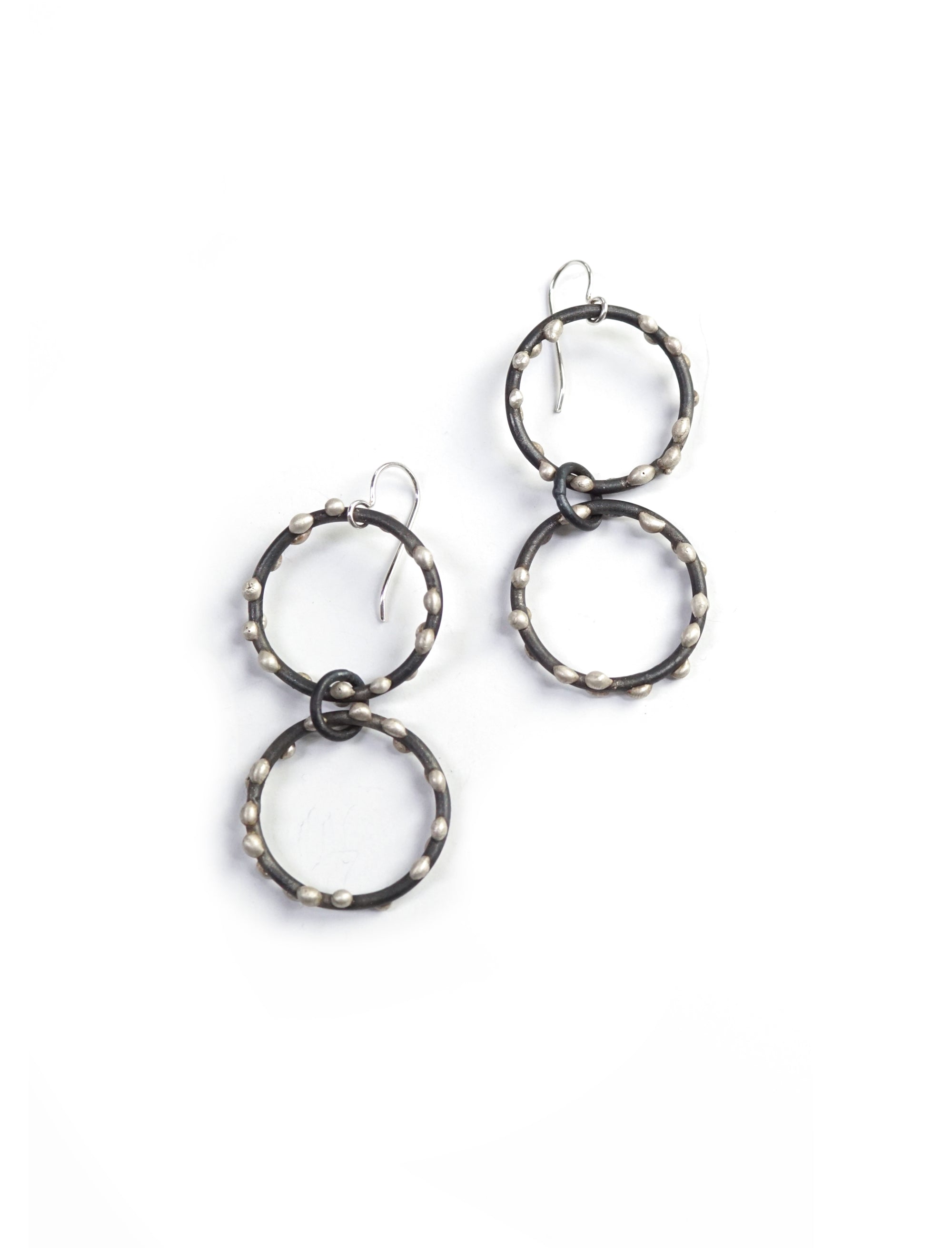 Vivian Earrings - Silver on Steel