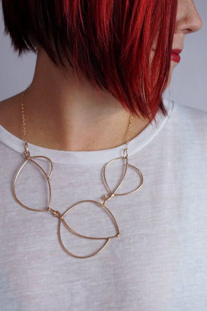 Embiller Necklace in steel, silver, or bronze