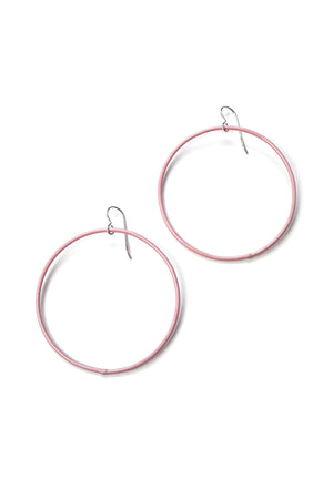 Large Evident Earrings in Bubble Gum