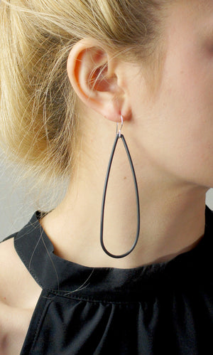 extra-long petal earrings