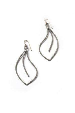 Flourish Earrings in Stone Grey