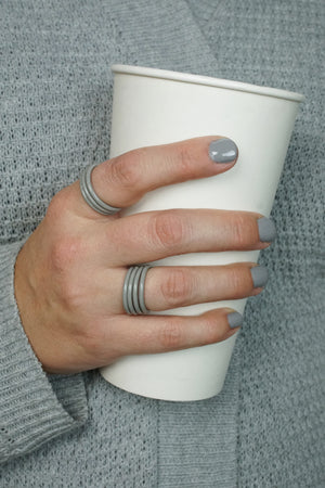 Stacking Ring in Stone Grey