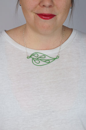 Horizontal Ada Necklace in Fresh Green