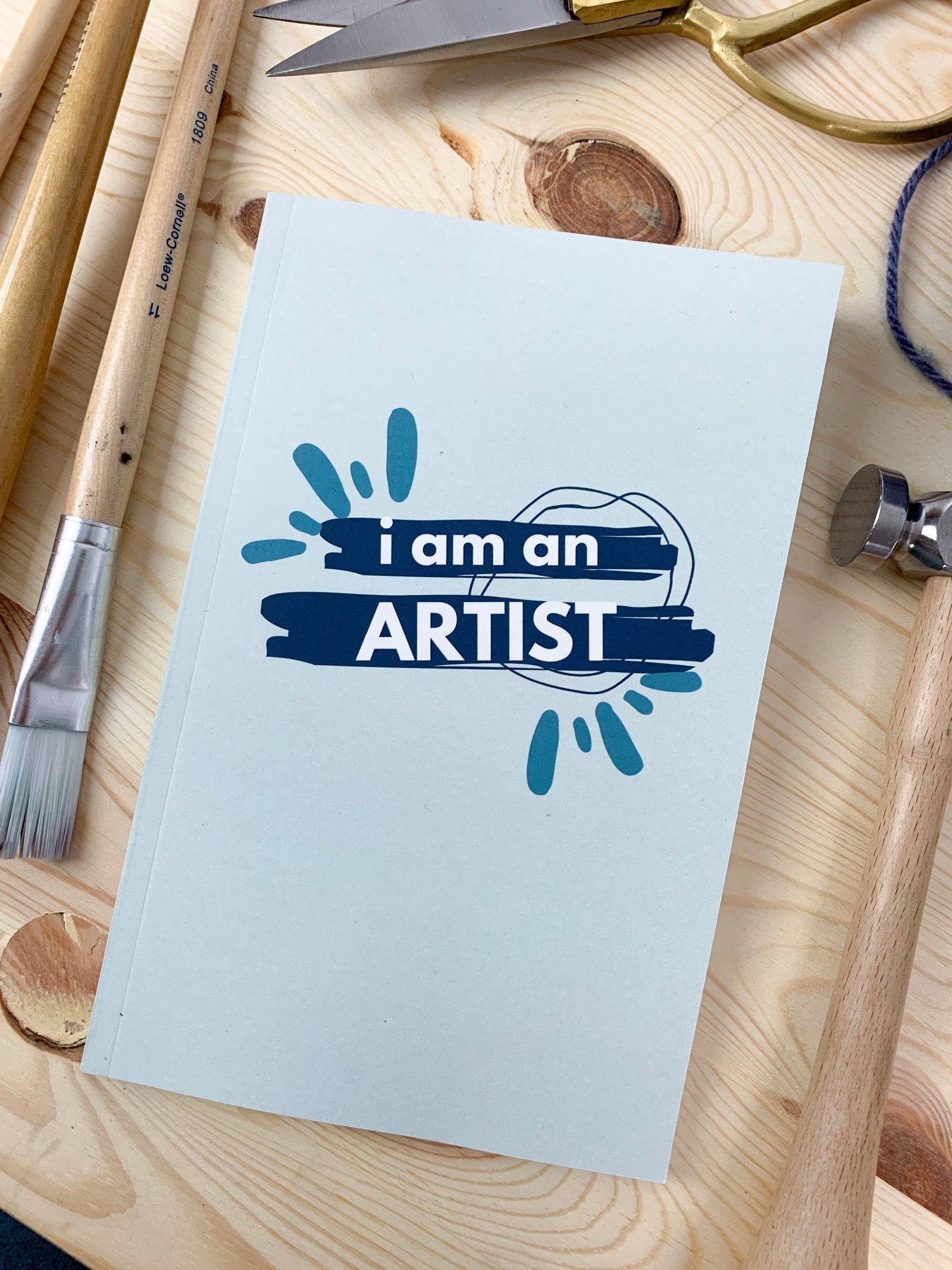 I am an artist notebook in mint