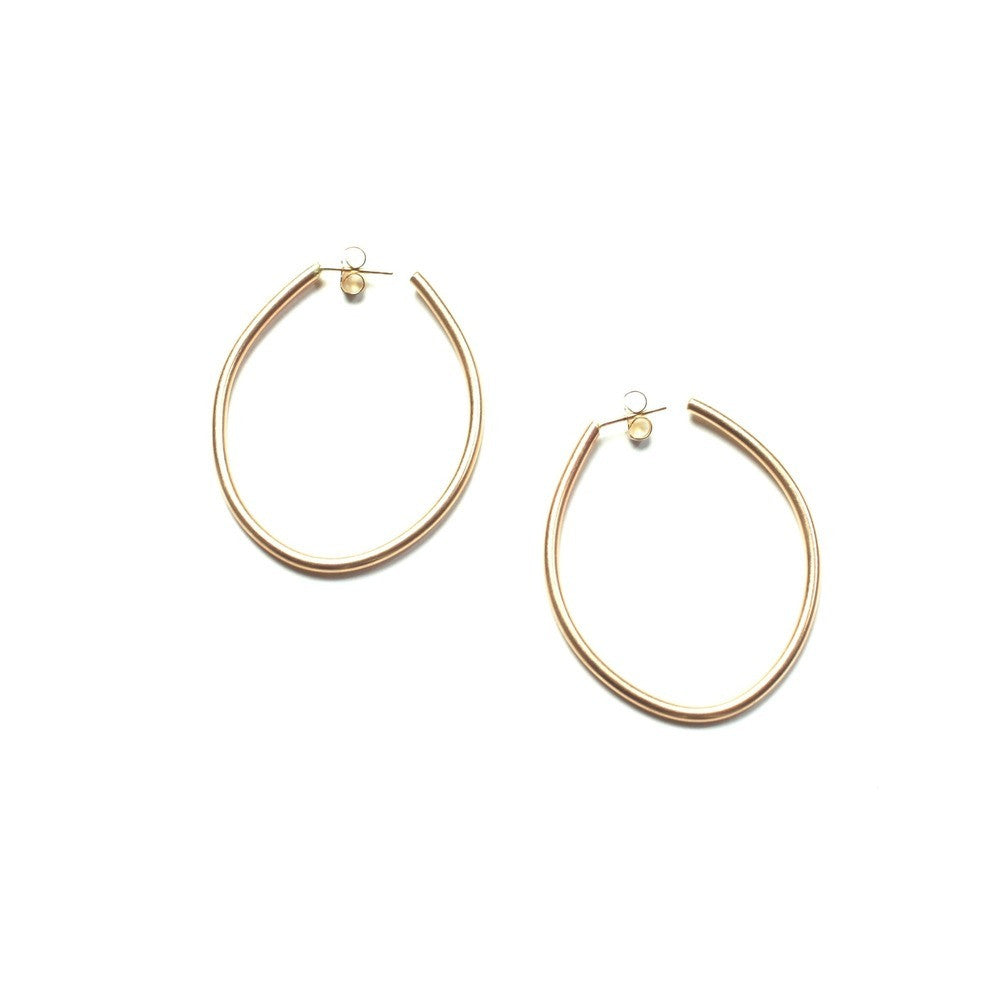 droplet hoop earrings