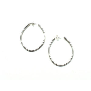 droplet hoop earrings