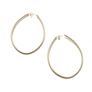 large droplet hoop earrings