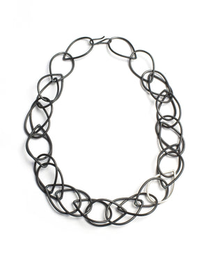 Isabella necklace in steel and silver