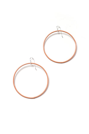 Large Evident Earrings in Dusty Rose