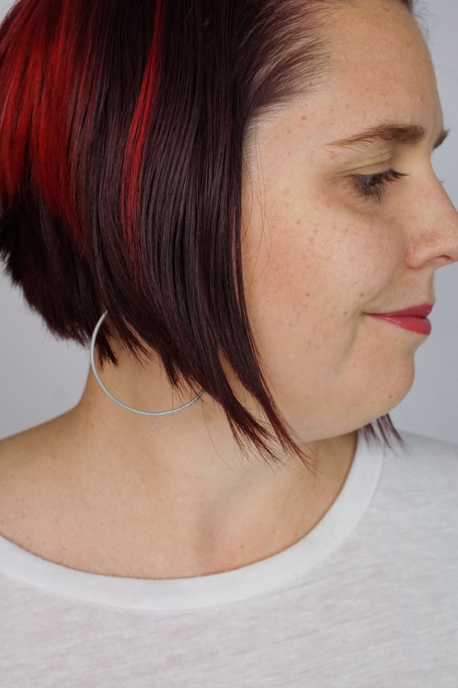 Large Evident Earrings in Stone Grey