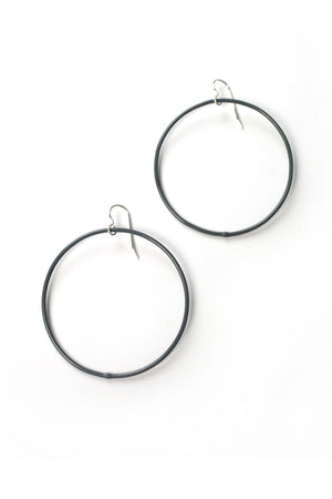 Large Evident Earrings in Storm Grey