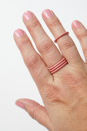 Stacking Ring in Light Raspberry