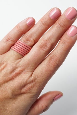 Stacking Ring in Light Raspberry