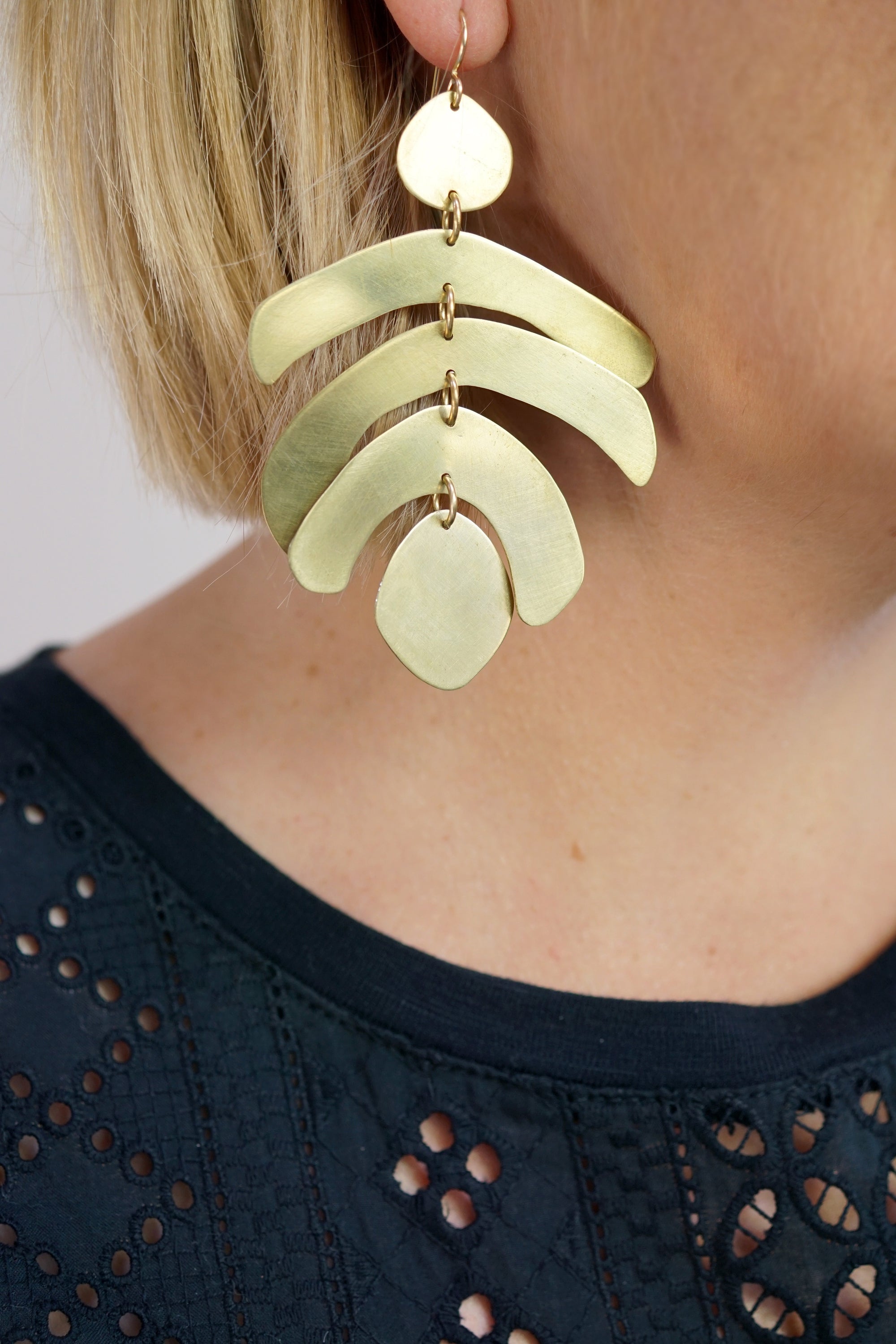 Mocal statement earrings