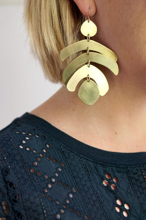 Mocal statement earrings