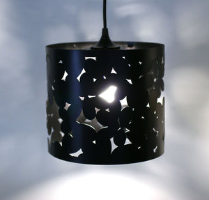 cluster leaf medium pendant lamp - matte black