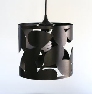 loop leaf medium pendant lamp - matte black