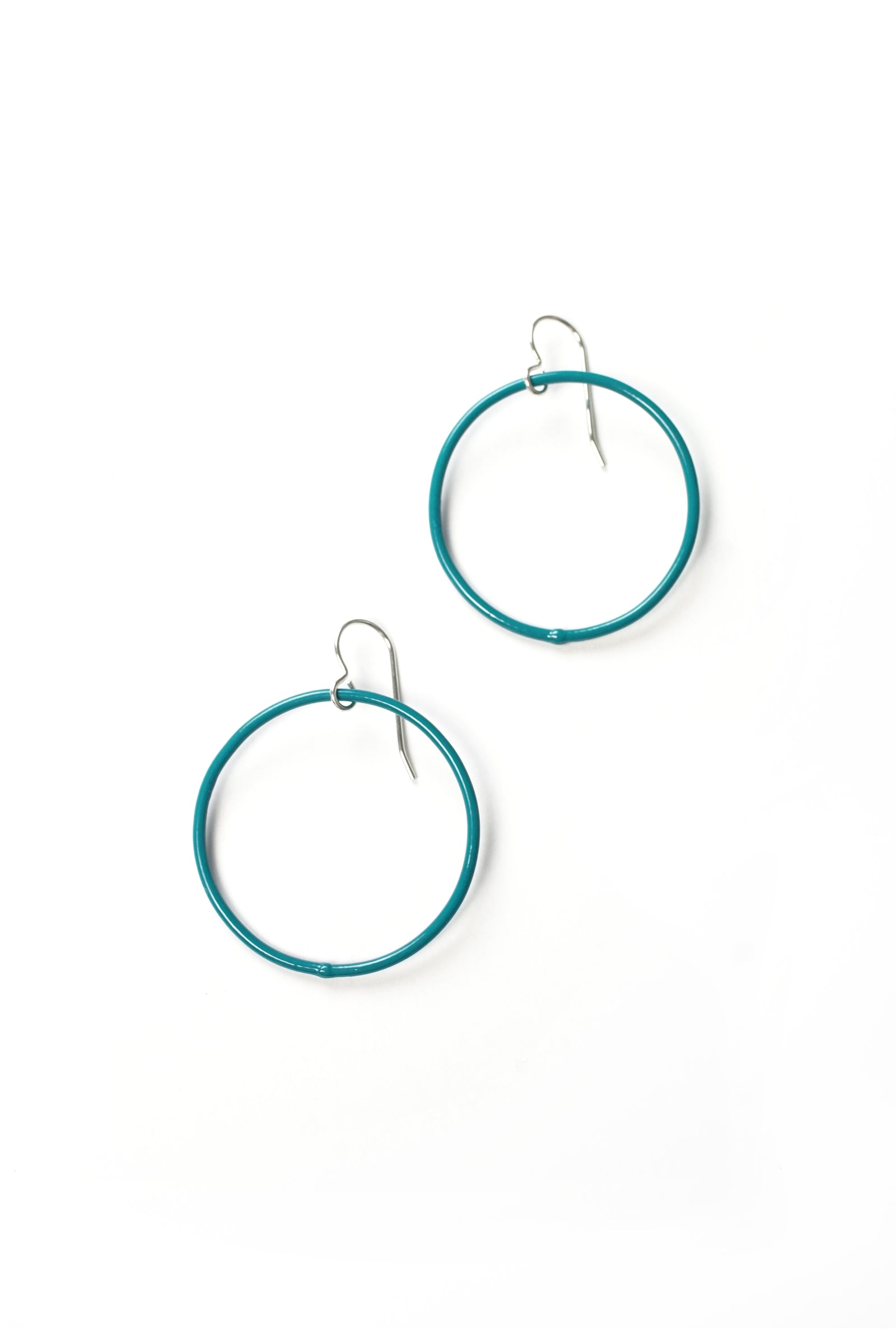 Medium Evident Earrings in Bold Teal