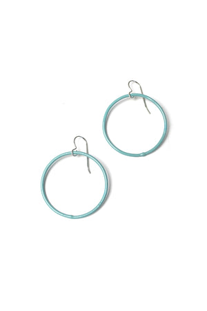 Medium Evident Earrings in Faded Teal