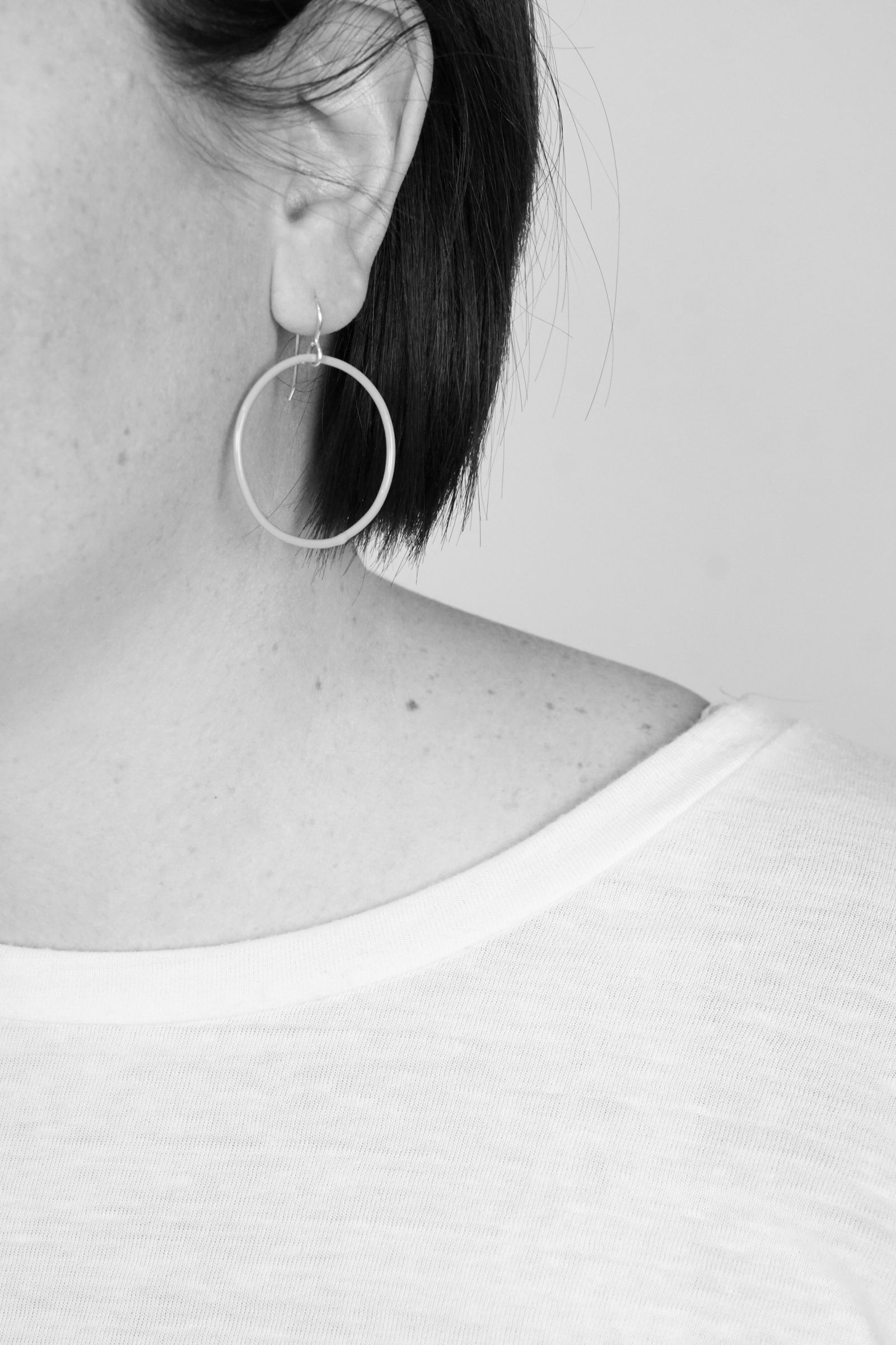 Medium Evident Earrings in Faded Teal