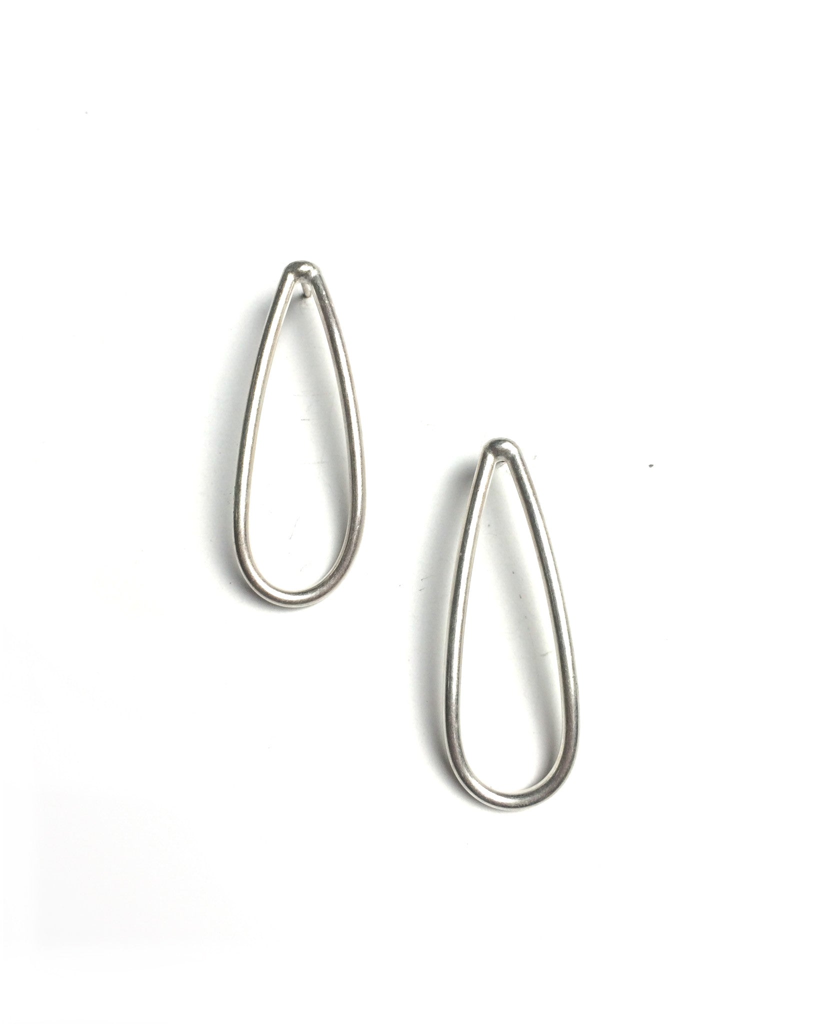 petal post earrings in silver