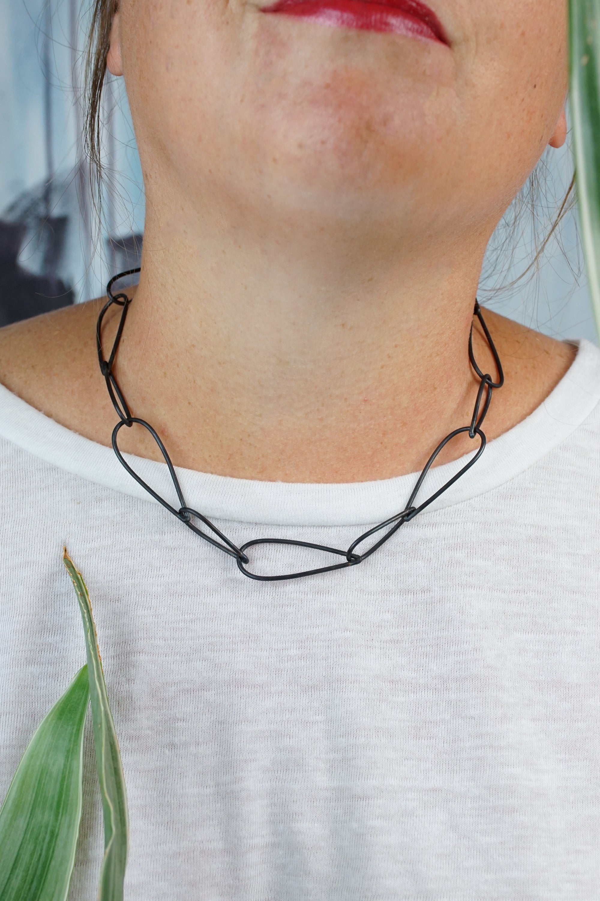 Midi Modular Necklace No. 1 in steel