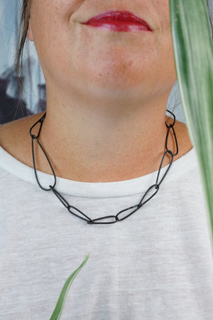 Midi Modular Necklace No. 2 in steel