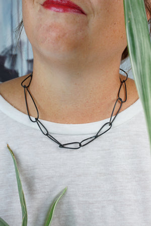 Midi Modular Necklace No. 2 in steel