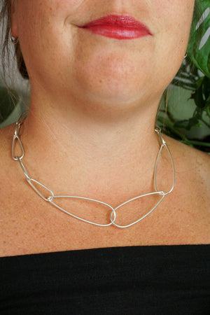 Midi Modular Necklace No. 3 in silver