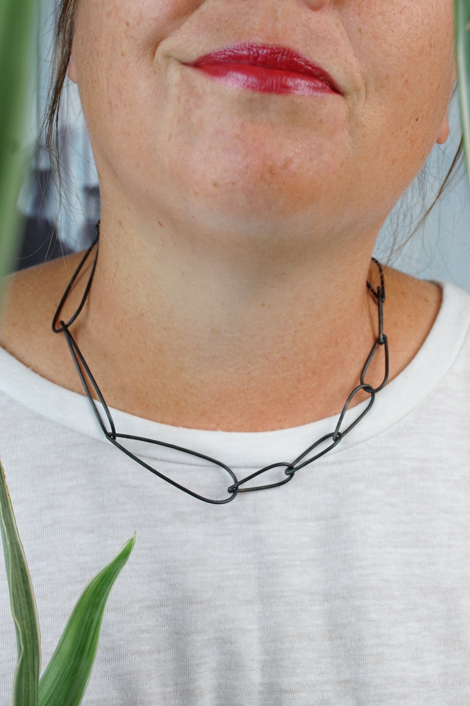 Midi Modular Necklace No. 3 in steel