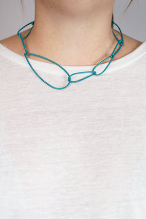 Modular Necklace No. 2 in Bold Teal