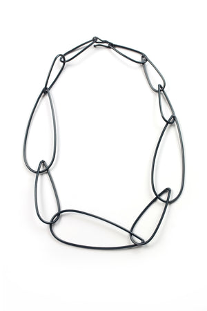 Modular Necklace No. 6 in Midnight Grey