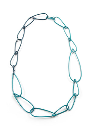 Modular Necklace in Bold Teal and Deep Ocean