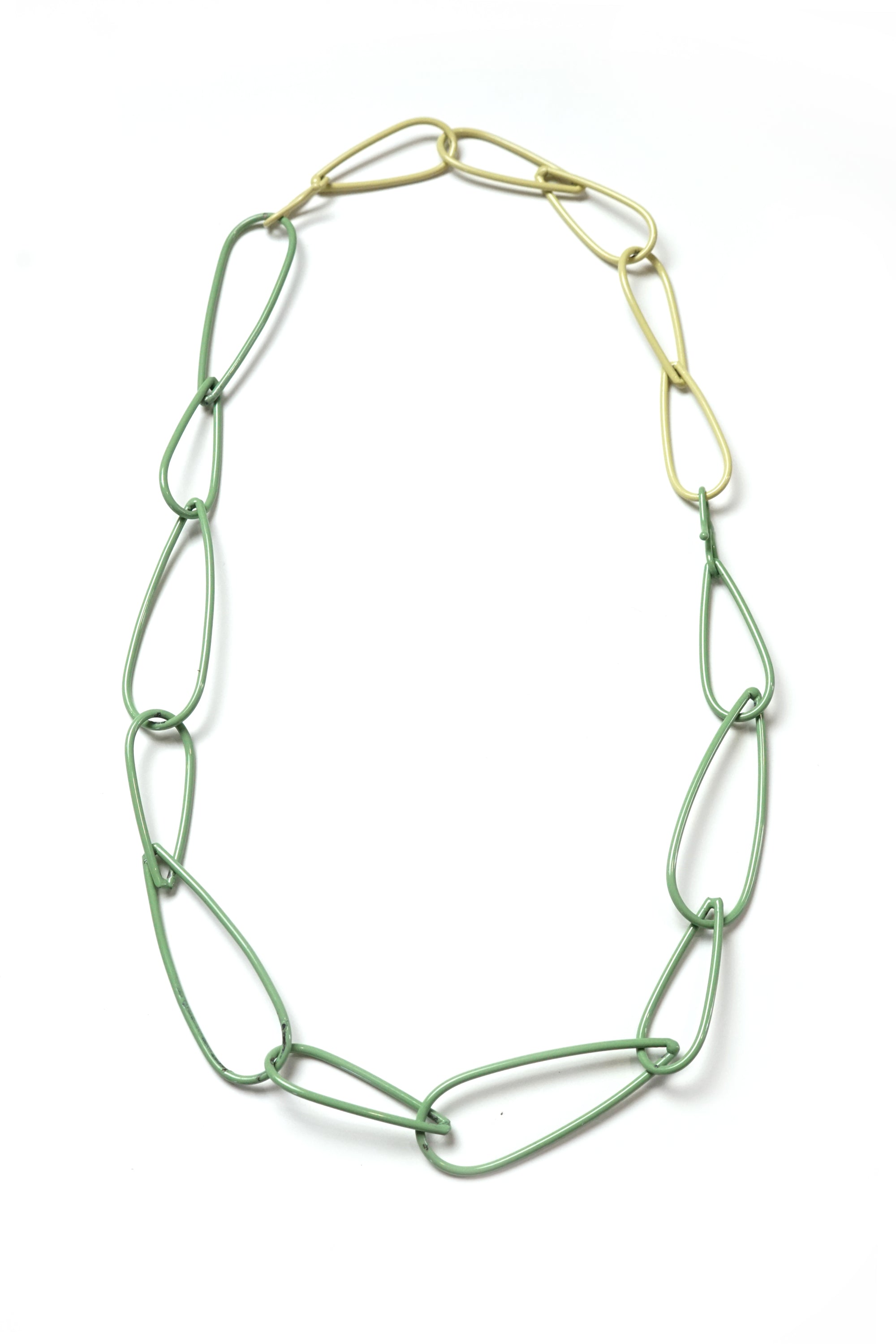 Modular Necklace in Pale Green and Green Sand