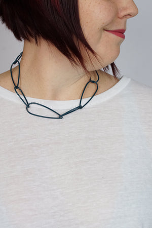 Modular Necklace No. 1 in Deep Ocean