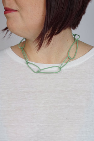 Modular Necklace in Pale Green and Green Sand