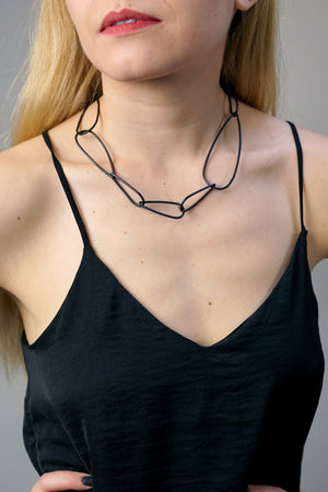 Modular Necklace No. 2 in steel