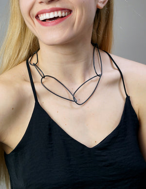 Modular Necklace No. 3 in steel - sample sale
